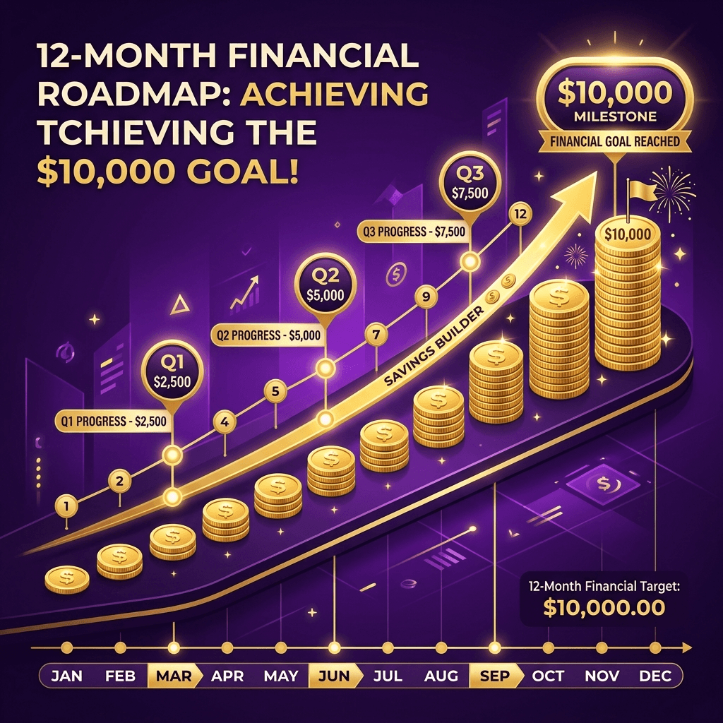 How to Save $10,000 in a Year: A Month-by-Month Action Plan