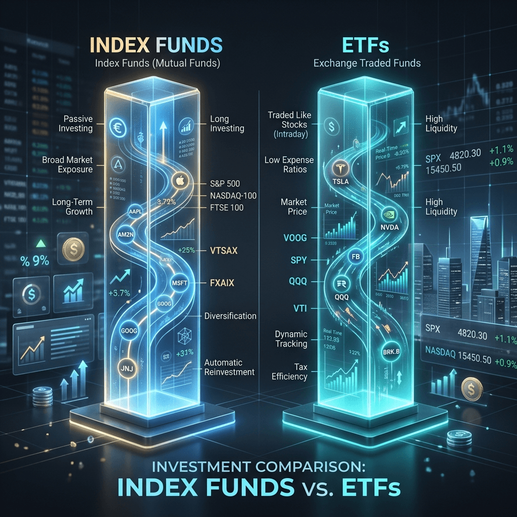 Index Funds vs ETFs: What's the Difference and Which Should You Choose?