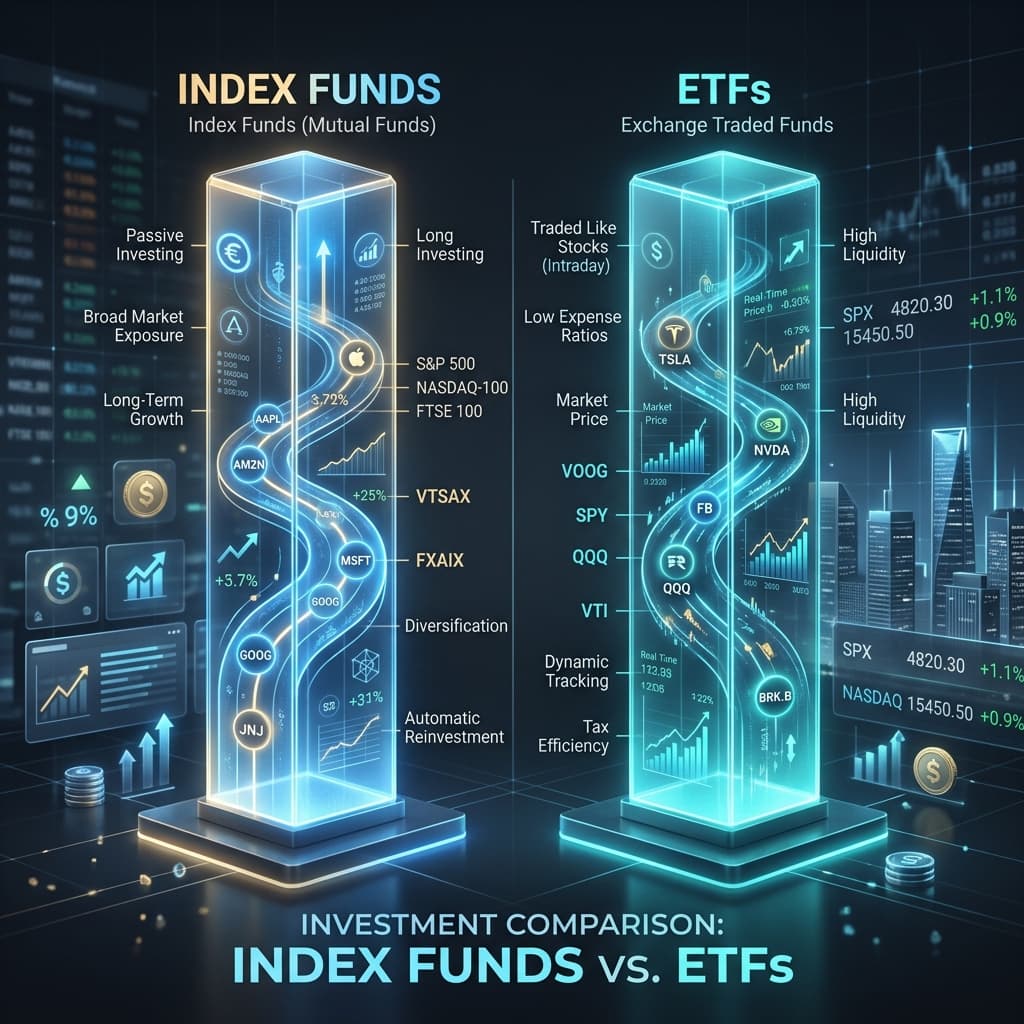 Index Funds vs ETFs: What's the Difference and Which Should You Choose?