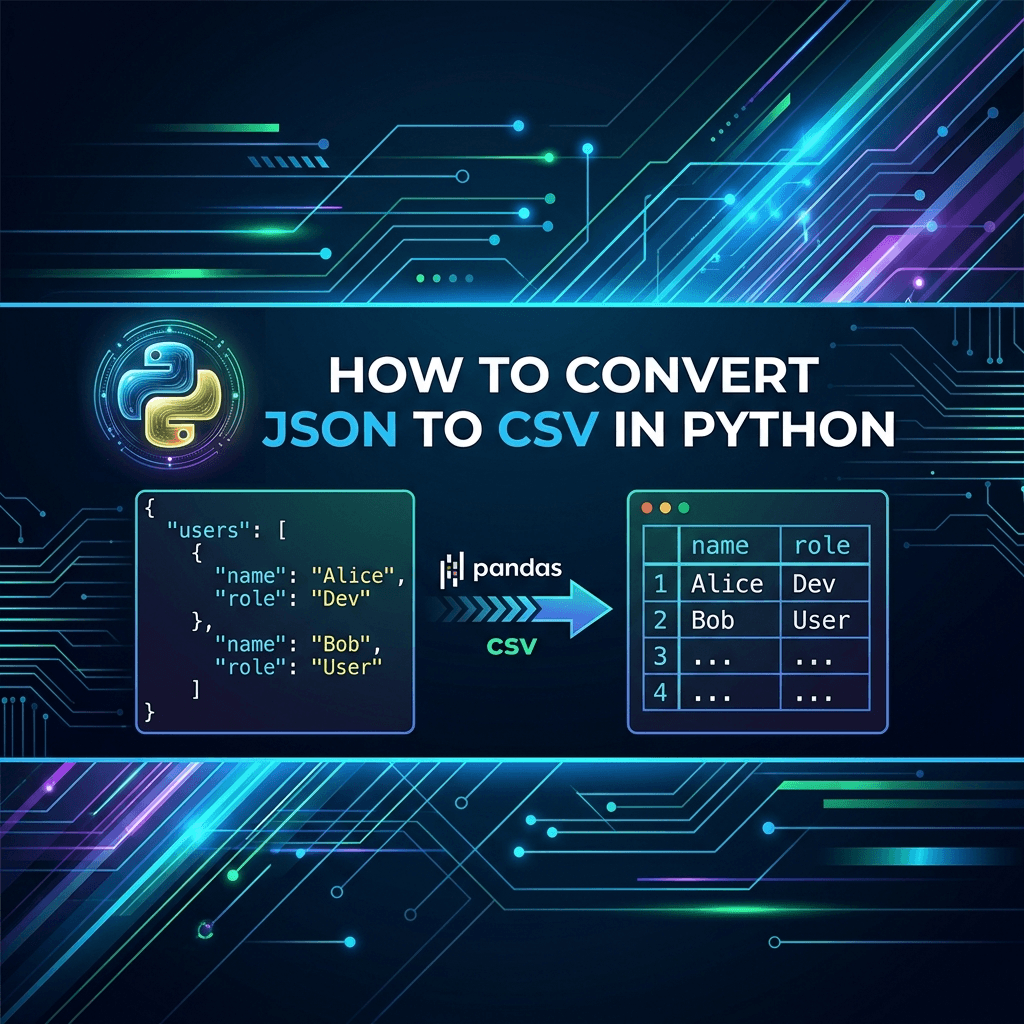 How to Convert JSON to CSV in Python: 3 Easy Methods