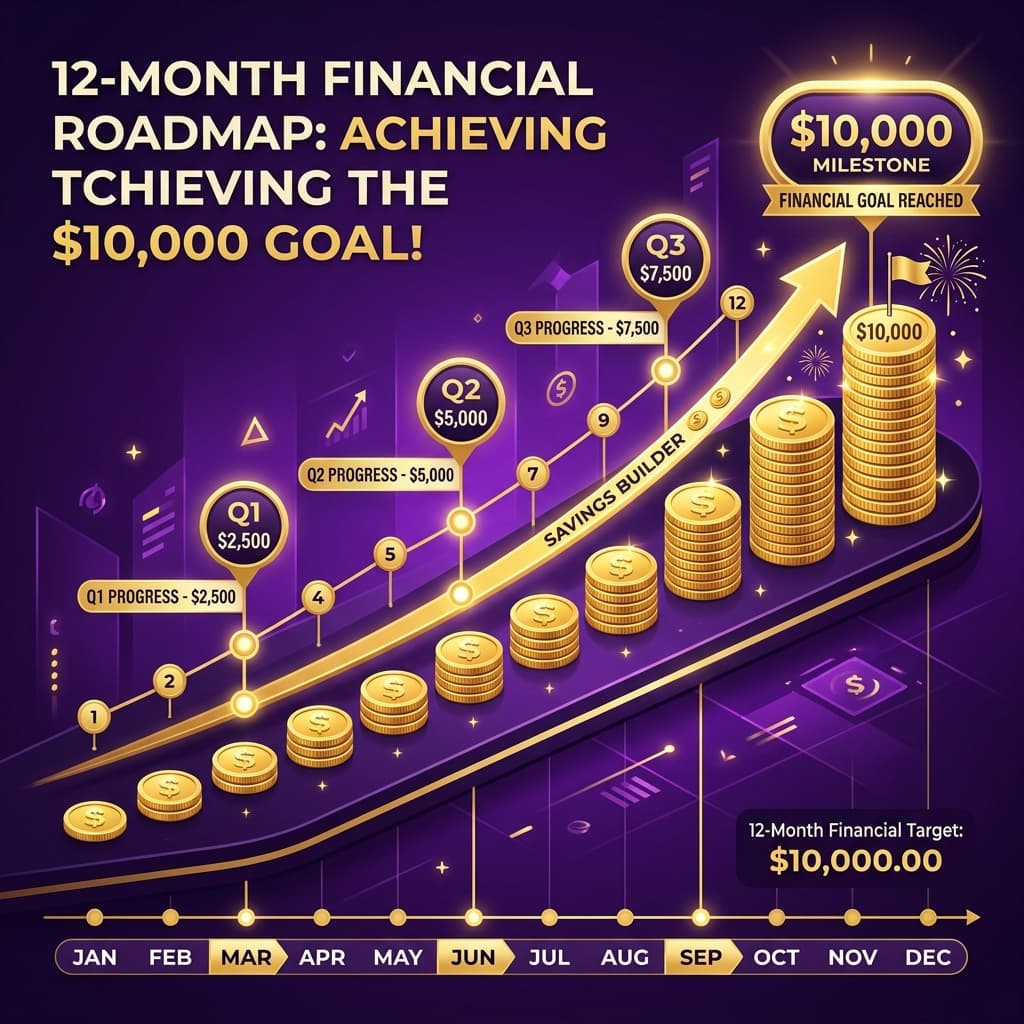 How to Save $10,000 in a Year: A Month-by-Month Action Plan